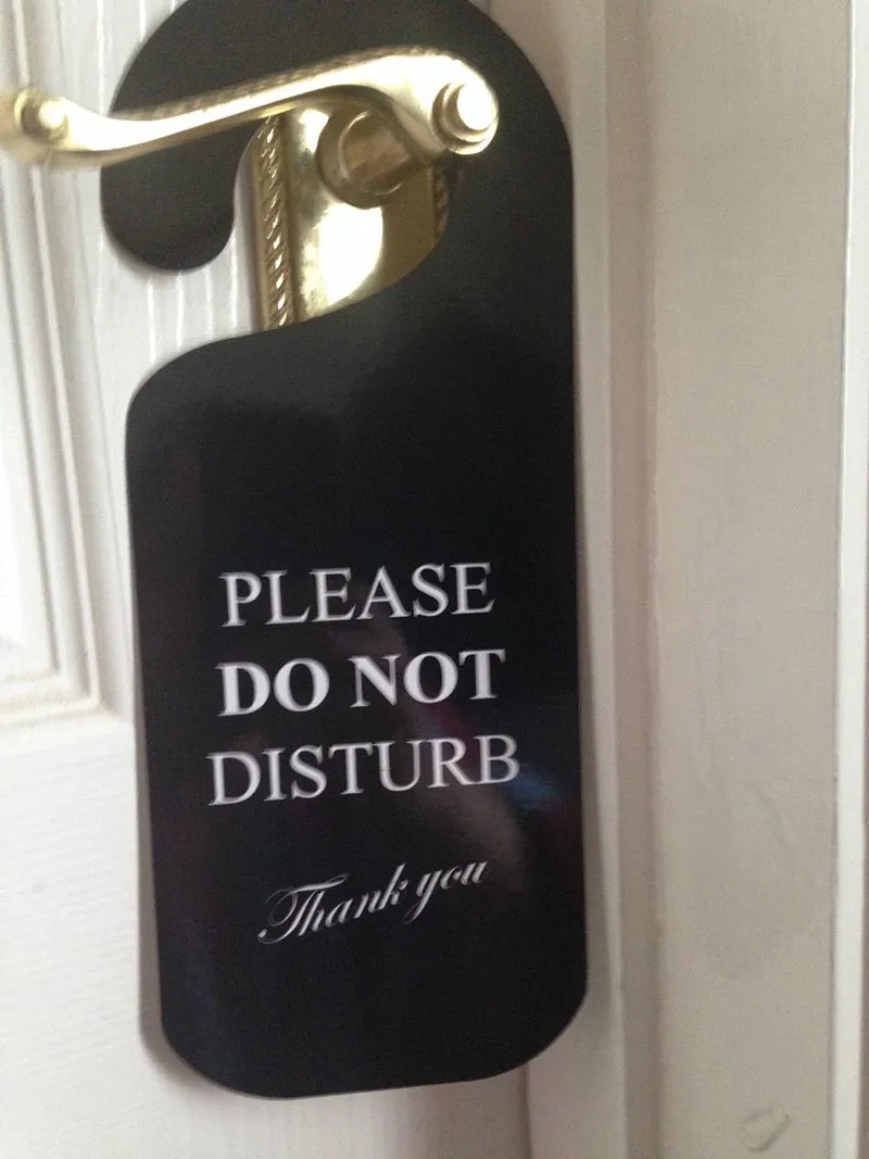 Do Not Disturb Please Service Room Door Handle Sign For Hotel Buy Door Handle Signservice 2404