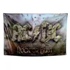 Hot sale drop ship 3*5ft Decoration Heavy Metal Rock Band ACDC poster Flag banner ,4 Grommet, digital print flag, custom flag