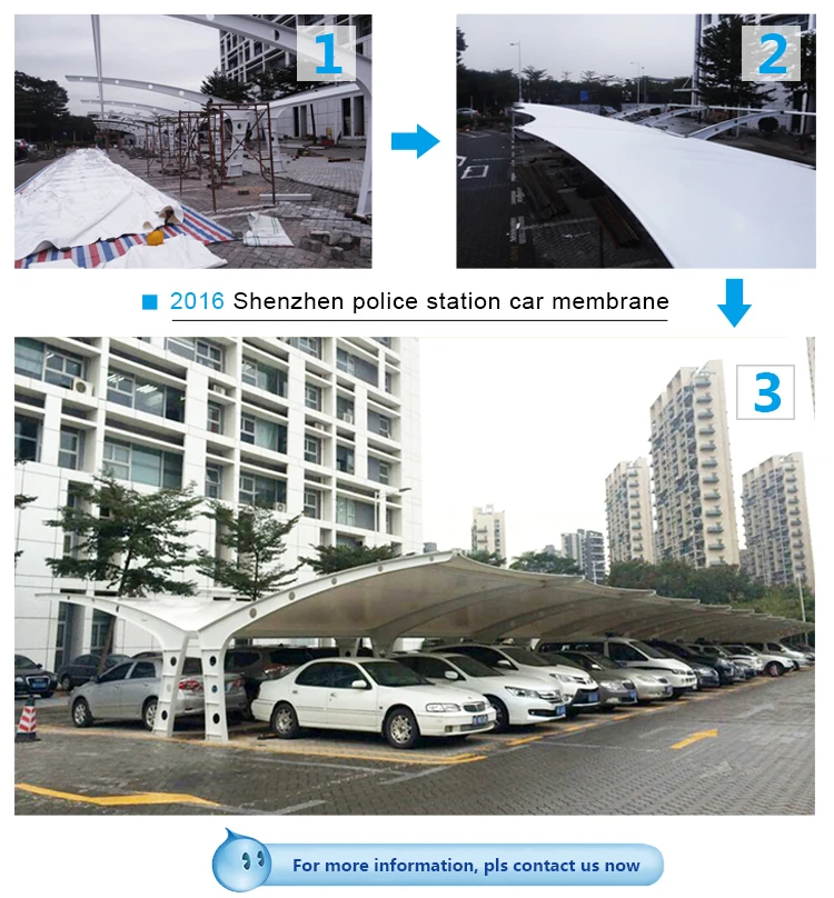 Pvc Waterproof Membrane Driveway Garage Car Port Canopy Tent