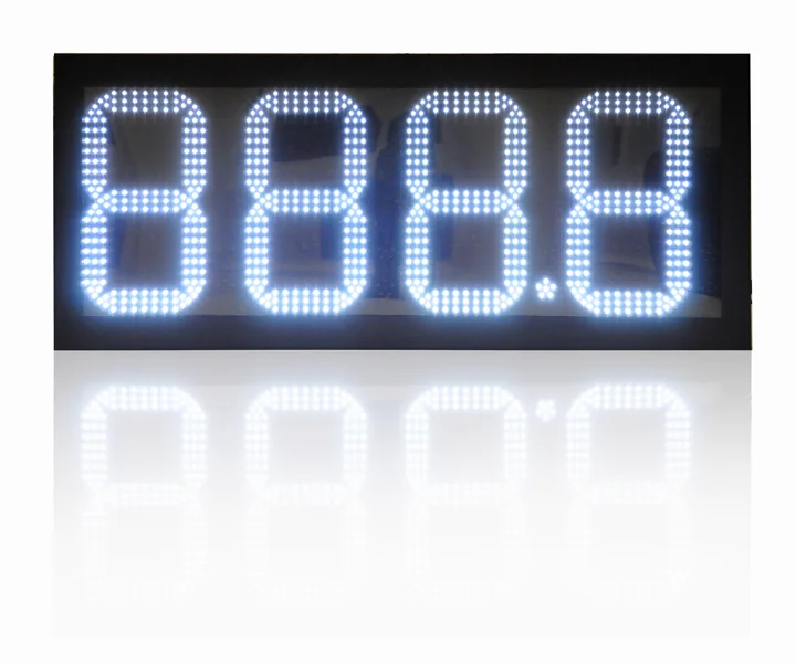 12 inch 7 segment led fuel price display