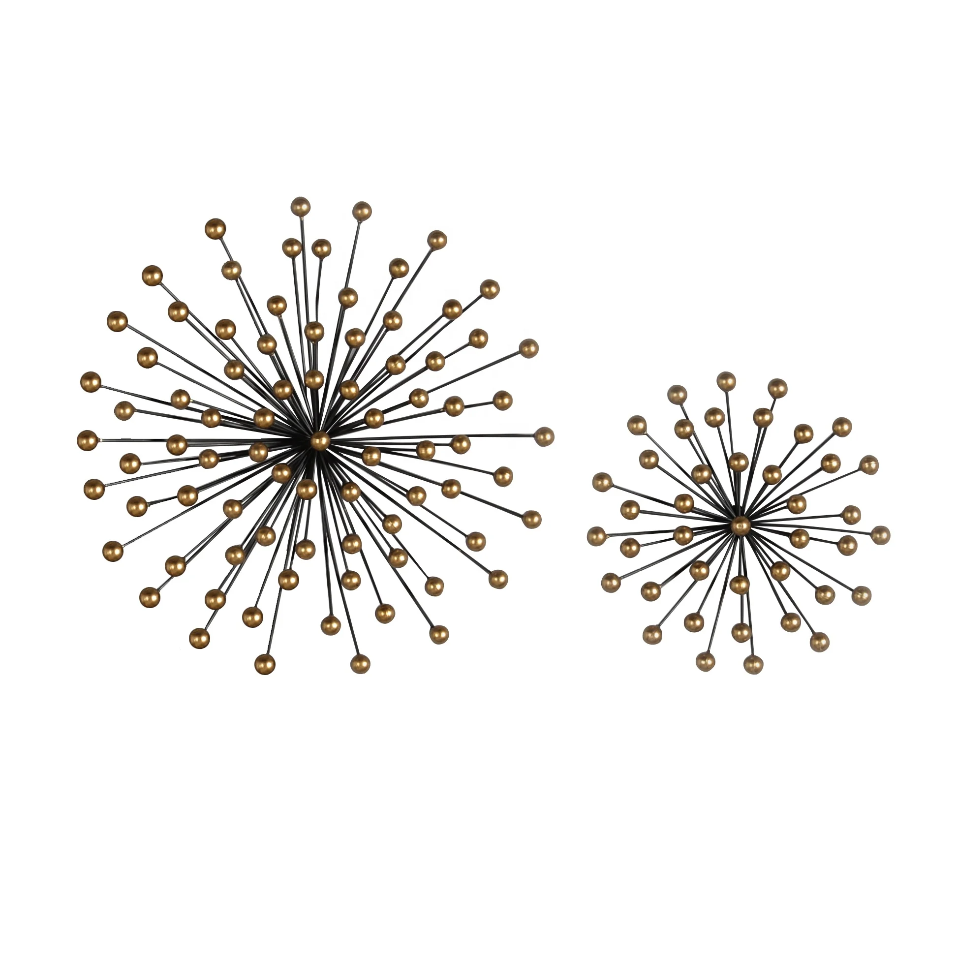 

Mayco Wholesale Unique Design New Products Metal Starburst Art Gold Wedding Wall Decoration