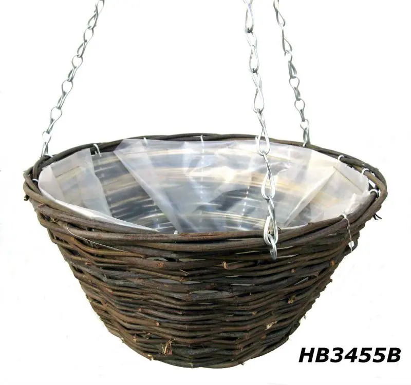 Guangxi Cheap Black Rattan Hanging Baskets For Sale Buy Hanging