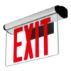 Illuminated Sign Led rechargeable emergency light Red EXIT Letter on High Grade Acrylic Panel