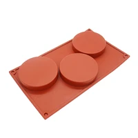 

3 Cavity Large Round coaster Silicone mold