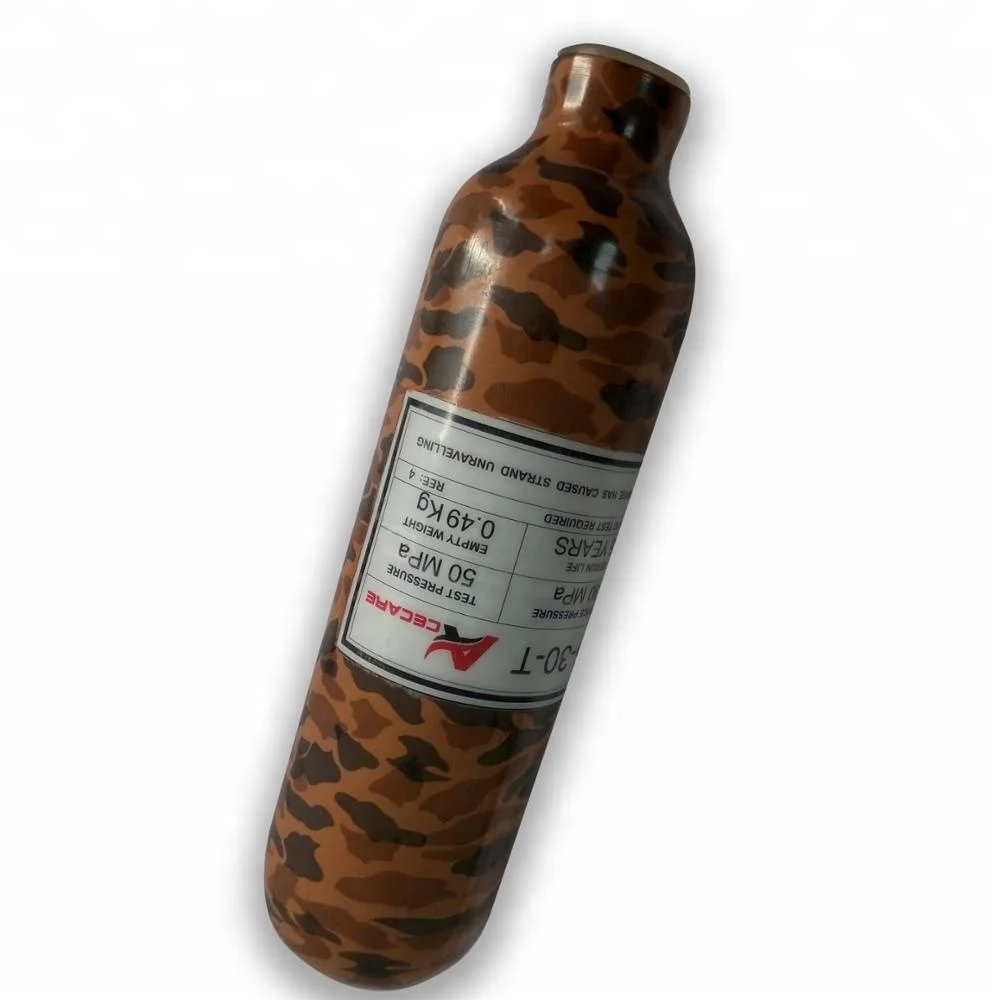 

Paintball Carbon Fiber Gas Cylinder 0.35L Air Tank For Air Rifle, Black