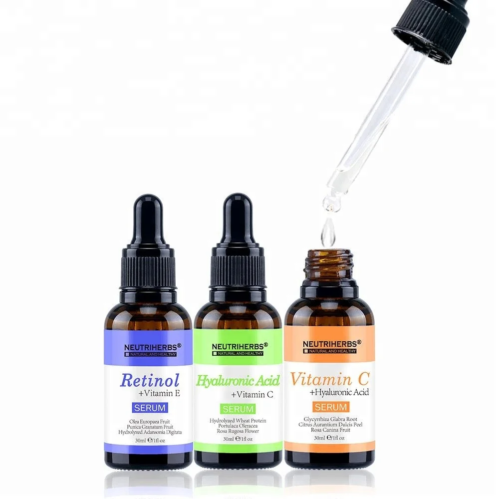 

Wholesale Anti Wrinkle Vitamin E Vitamin C Hyaluronic Acid Serum Set, Translucent