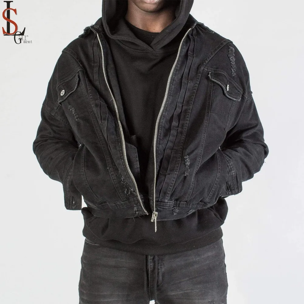 denim jacket with zipper front