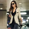 Ecowalson Fashion Womens Ladies Elegant Long Sleeve Career Coat Outwear Jacket Slim Suits Blazer Casual Coat For Women