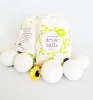 Our Big Wool Spheres are the Best fabric softener | 6-Pack XL Dryer Balls for Laundry is Hand Made Sewn Wool Dryer Balls Organic