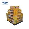 Customised cardboard notebook display/corrugated pallet display rack/book combination display shelf