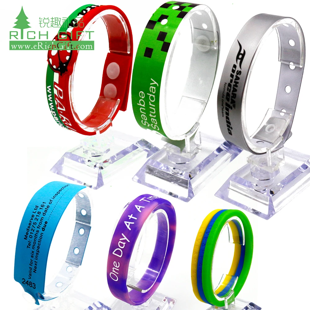 

China manufacturer custom adjustable silicone rubber wristband bracelet with holes, Thermal,private label,anti-mosquito,adjustable,led,paper,nylon,cotton
