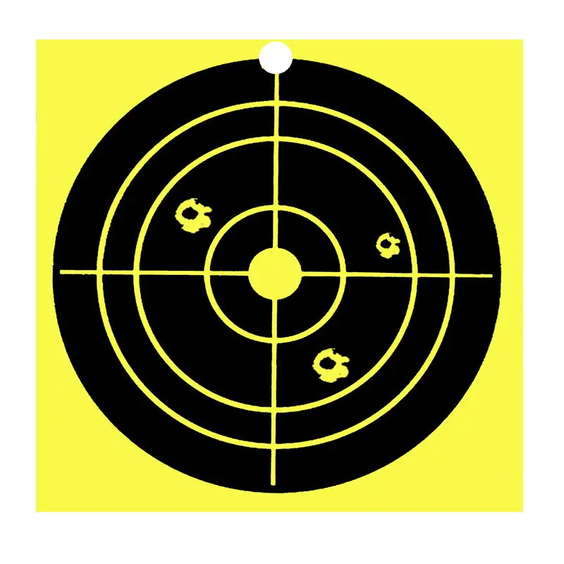 

2020 NEW Christmas Trend splatter burst paper targets sport shooting targets label stickers training target paper, Yellow and black
