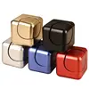 New Magic Cube Hand Spinner Aluminum Alloy Whirlwind Square Finger Gyro EDC Decompression Toys With box
