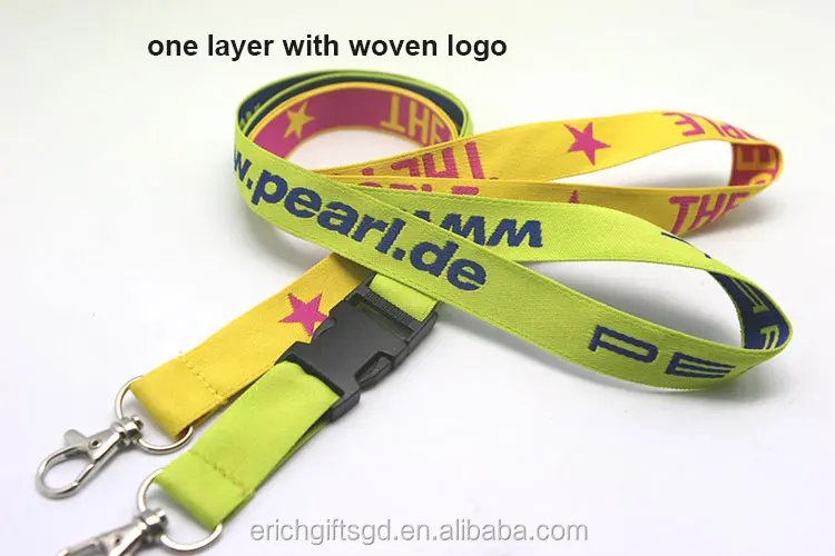 Woven Logo Polyester Lanyard Custom Lanyards No Minimum Order Product On Alibaba Woven Logo Polyester Lanyard Custom