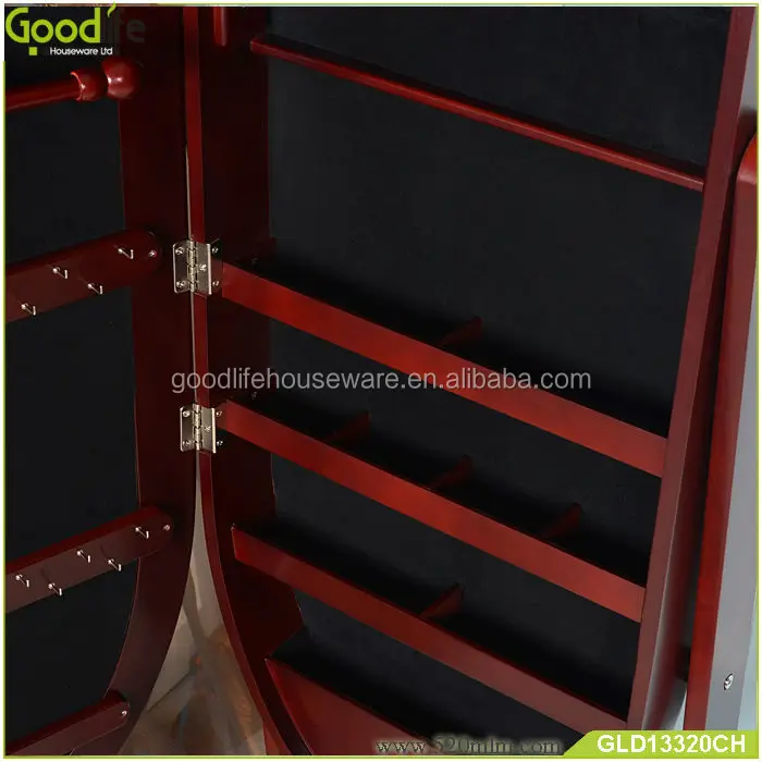 GLD13320 mirror jewelry cabinet-3