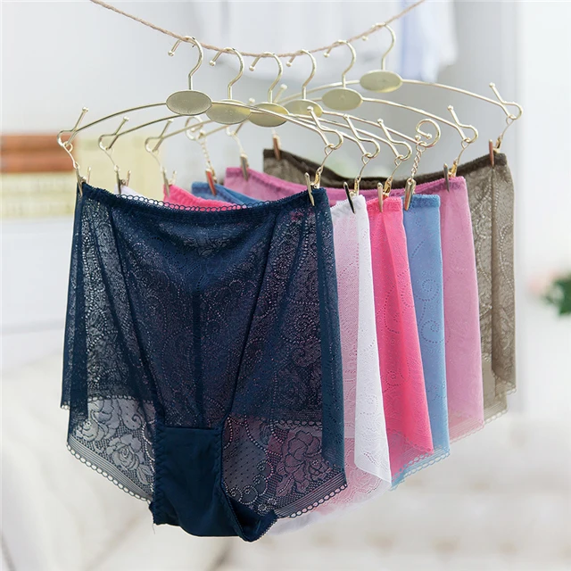 

Hot Transparent Plus Size Women Sexy Lace Lady Underwear Panties, White,black,blue,wine red,pink,nude,grey,red etc coustomized