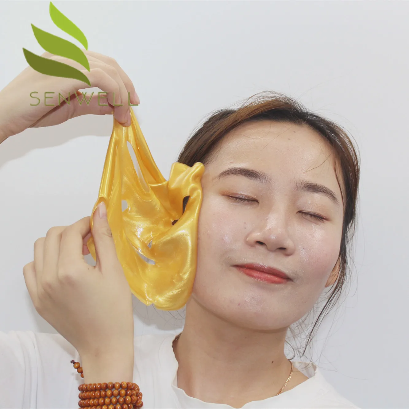 

Korean Oxygen Moisturizing Sleep 24k Powder Gold Collagen Crystal Facial Mask