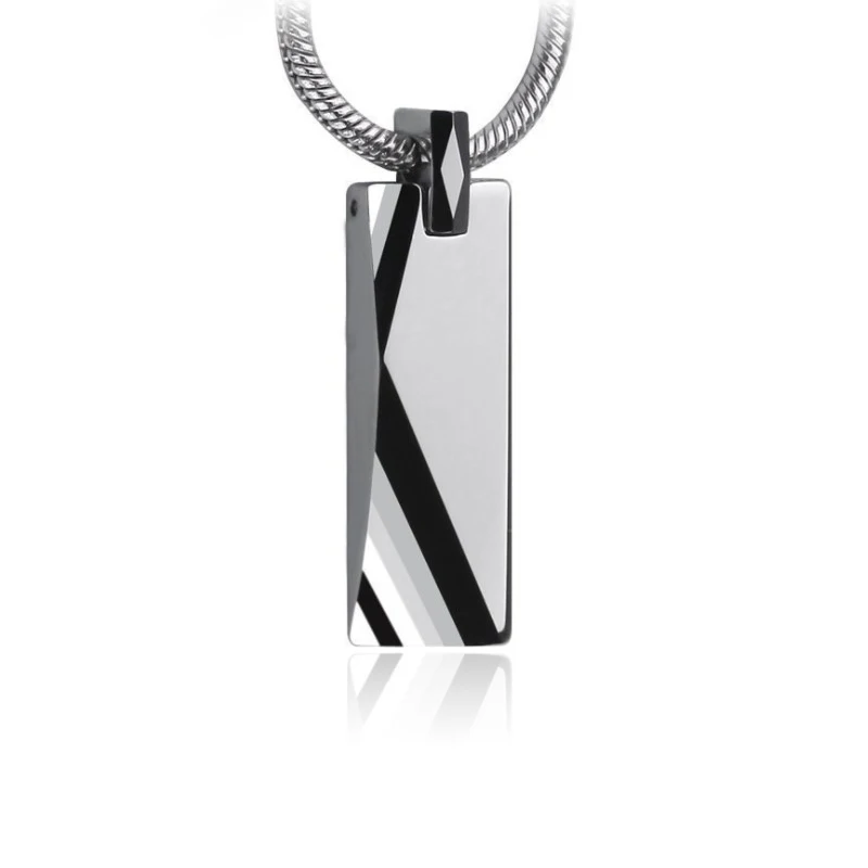 

2019 Fashion Jewelry Unique Cool Geometric Shape Tungsten Steel Men Pendants, Sliver