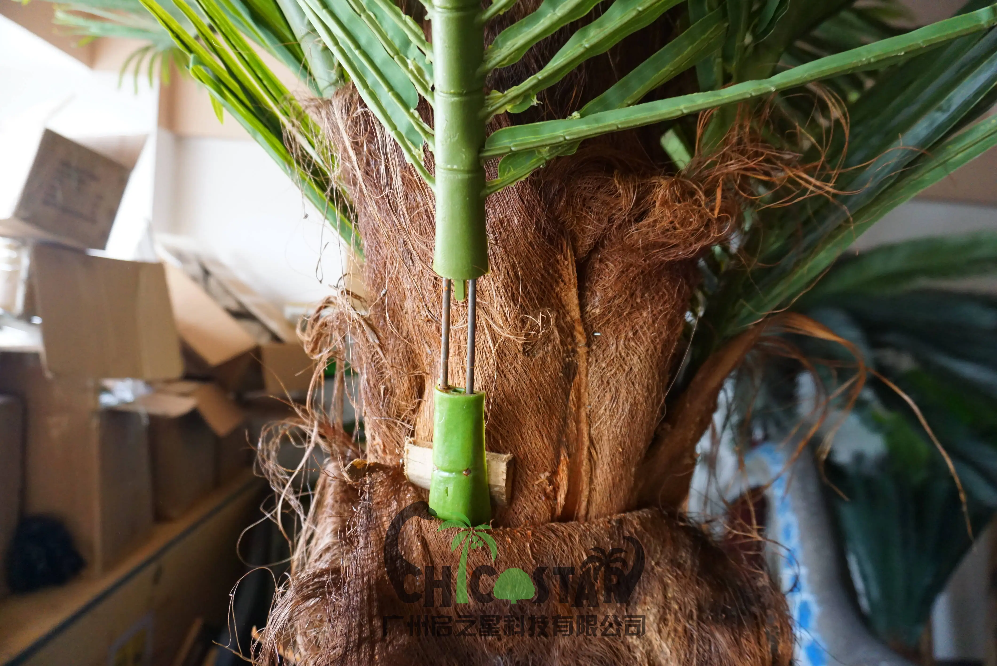 2.83.6m Uv Proof Quality Artificial Palm Tree Outdoor Leaves/coconut