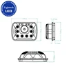 Square Chrome 7inch High Power Led Headlight 5x7 7x6 Led Headlight