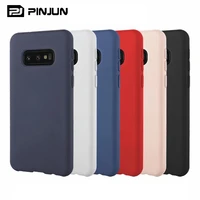 

Slim trilateral sealing matte feel hard tpu shockproof phone case for samsung s10 plus / s10+ ultra thin silicone case