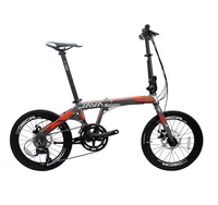 

Folding Bike Aluminum Alloy 20 Inch 18 Speed Double Disc Brakes Adult Unisex Foldable Urban High Quality Bicycle