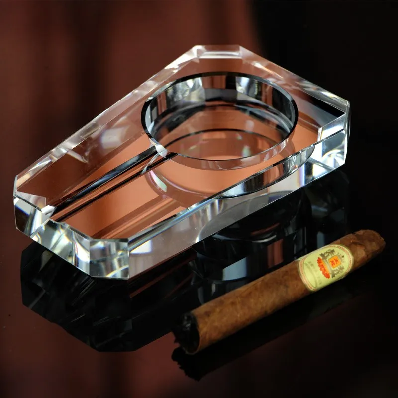 Arts And Crafts Handblown Crystal Cigar Ashtray Glass Ashtray Buy