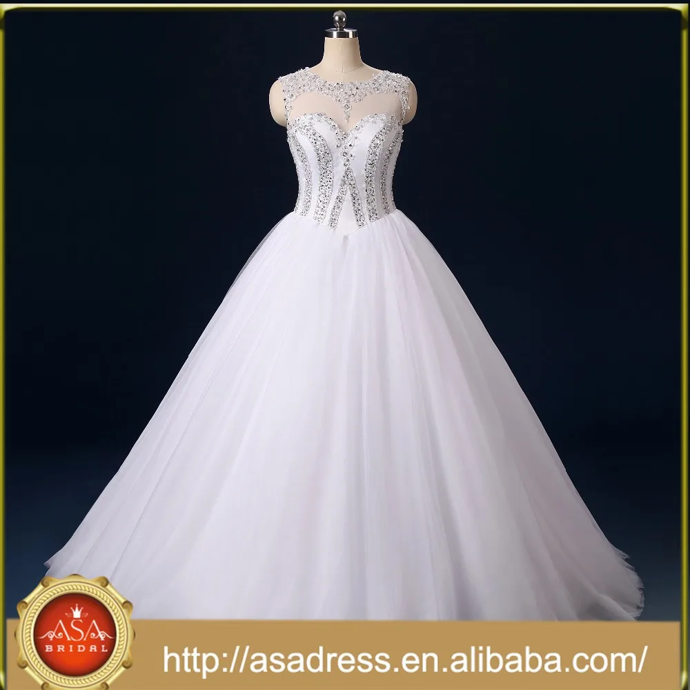 Rasa 04 Luxurious Bling Strapless Wedding Dresses Bridal Crystal