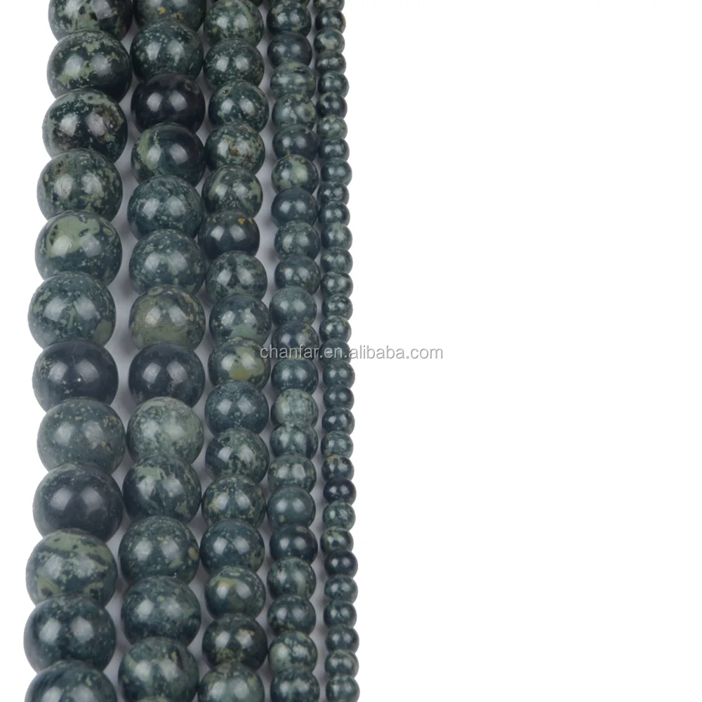 
4mm 6mm 8mm 10mm 12mm Natrual Green finch Stone Beads 