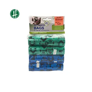 Image of Biodegradable plastic pet poop waste bag for dog