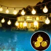 Outdoor Solar Powered String Waterproof Lights Garland 30LED Fairy String Lights Bubble Crystal Ball Lights