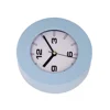 home goods table clock roundl small plastic table clock analog type desk clock for promotional