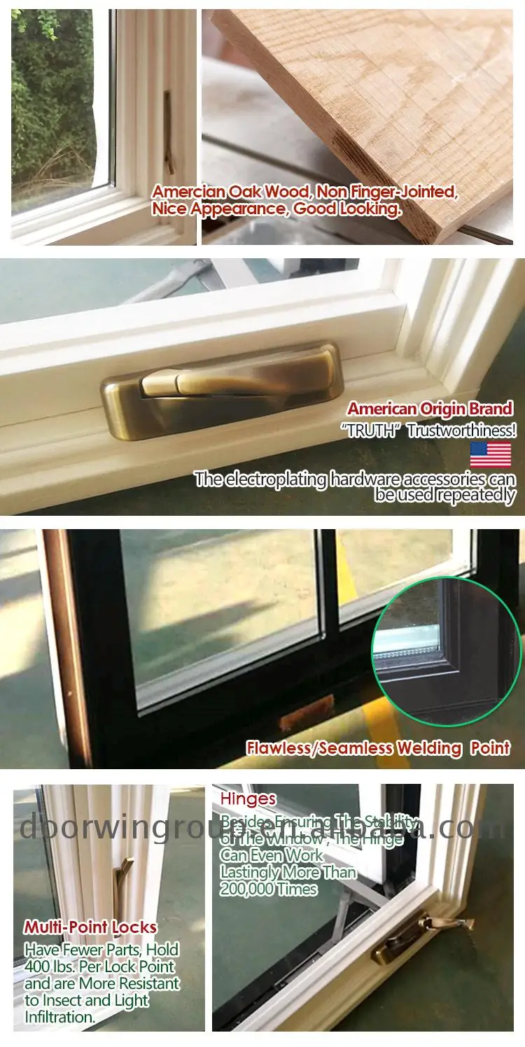 Doorwin professional bulletproof  resistant unbreakable Crank Open Casement Window