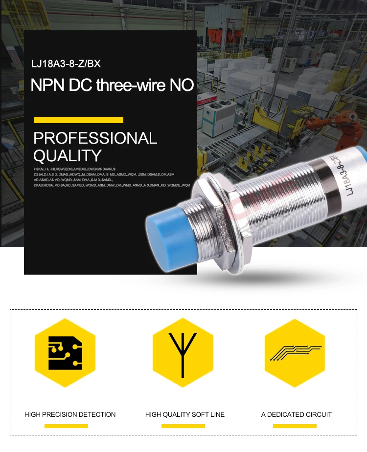 LJ18A3-8-Z/BX Sensore Di Avvicinamento Da 8 Mm Interruttore Di Prossimità Induttivo NPN A 3 Fili DC 6 V-36 V