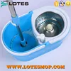 high quality hand press magic mop with flat & round mop refill