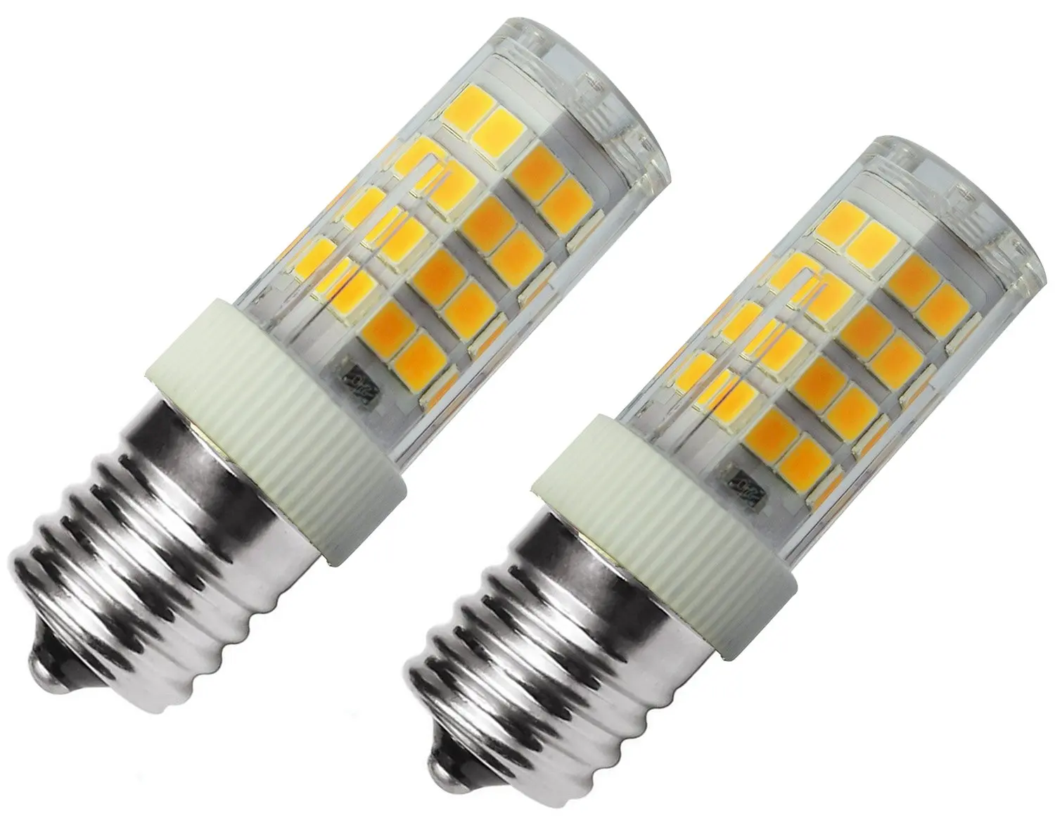 Lamsky G45 A15 LED Globe Bulb,4W 2700K Warm White,40W Incandescent Equivalent,E17 Base LED Filament Bulb,G45 Clear Glass Globe Shape,Non Dimmable,4 Pack