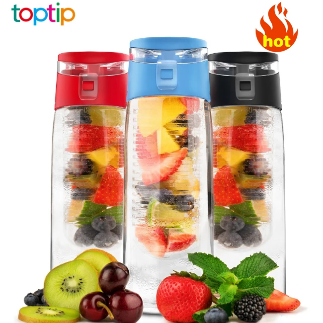 

water bottle infuser fruit, wholesale tritan plastic water bottle, Customized