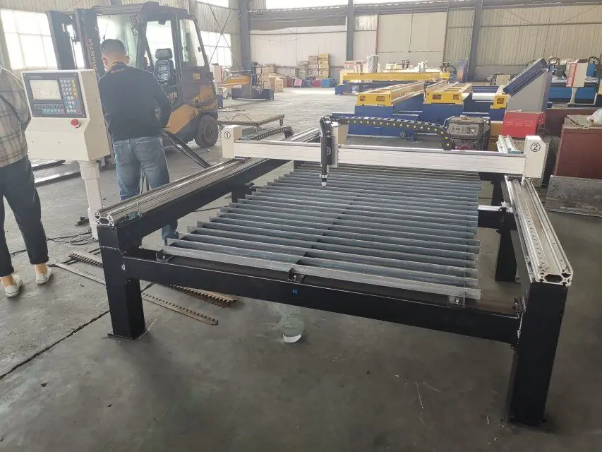 disassemble sheet steel table plasma cnc cutting machine