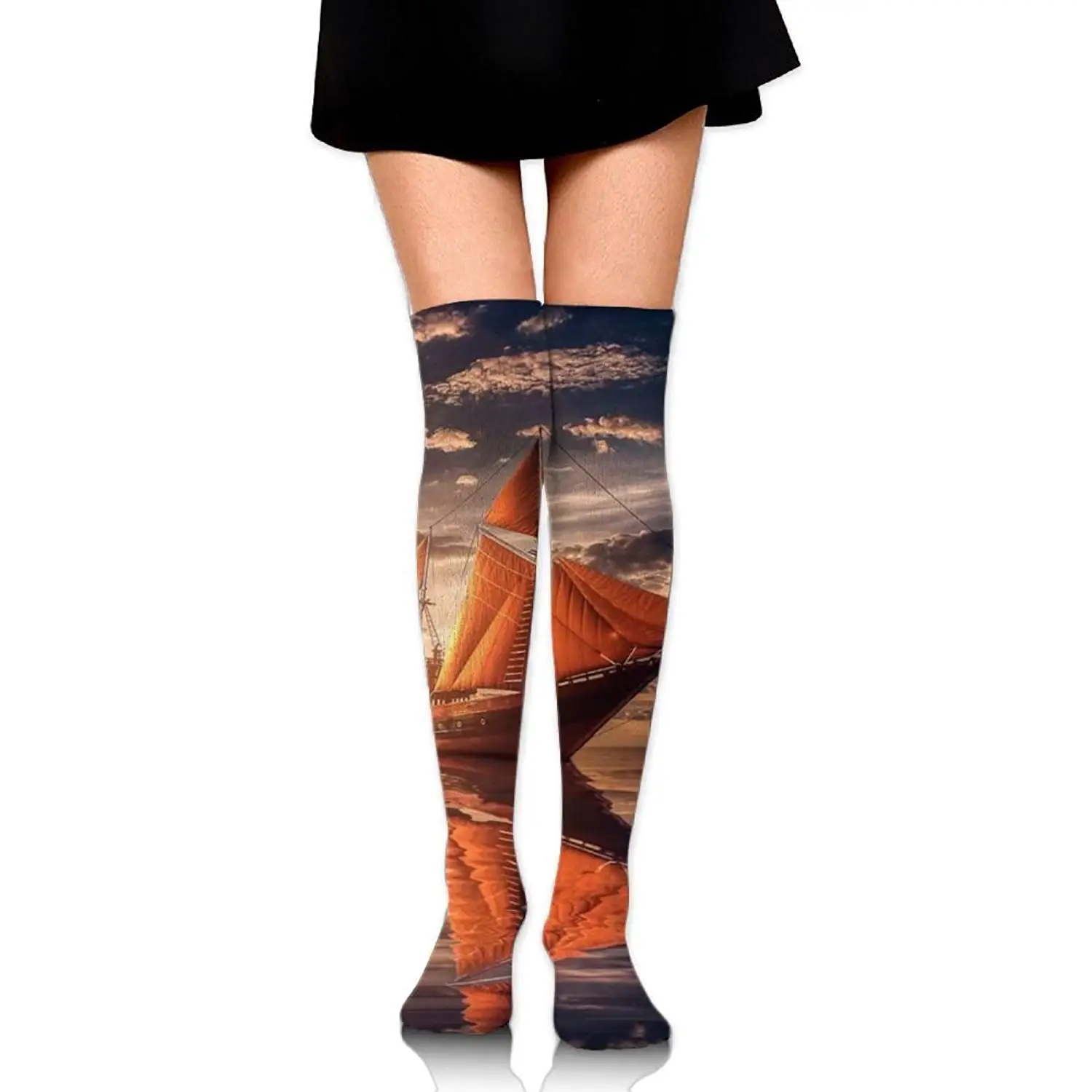 Zaqxsw Ship Women Unique Thigh High Socks Thermal Socks For Teen Girls