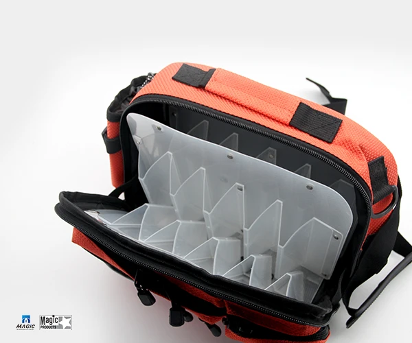 Portable Multi-functional Fishing Tools Fishing Lure Tackle Box Waist Pack Shoulder Bag