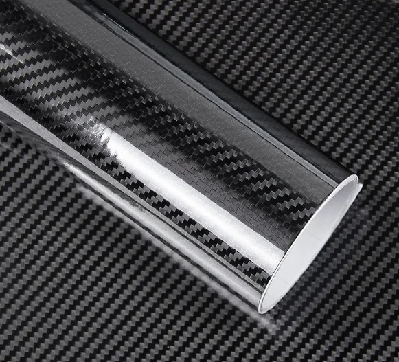 光面黑色 6d 碳纤维 viny 自粘乙烯卷车全身贴纸