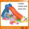 Save space foldable strengthen kids high quality plastic indoor slide