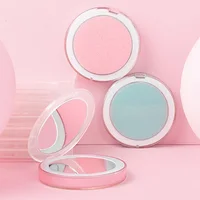 

Double Sided Led Folding Mirror Portable Light Pocket Makeup LED Makeup Mirror For Lady Led Travel Cosmetic Mirror