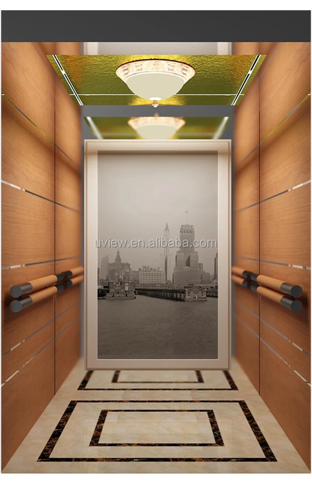 
Stainless steel elevator lift cabin design 