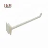 2.3" 3.3" 4.3" 5.3" 6.3" 7.3" 8.3" White Single Plastic Corrugated Merchandising Retail DH Display Hooks for Cardboard Stand