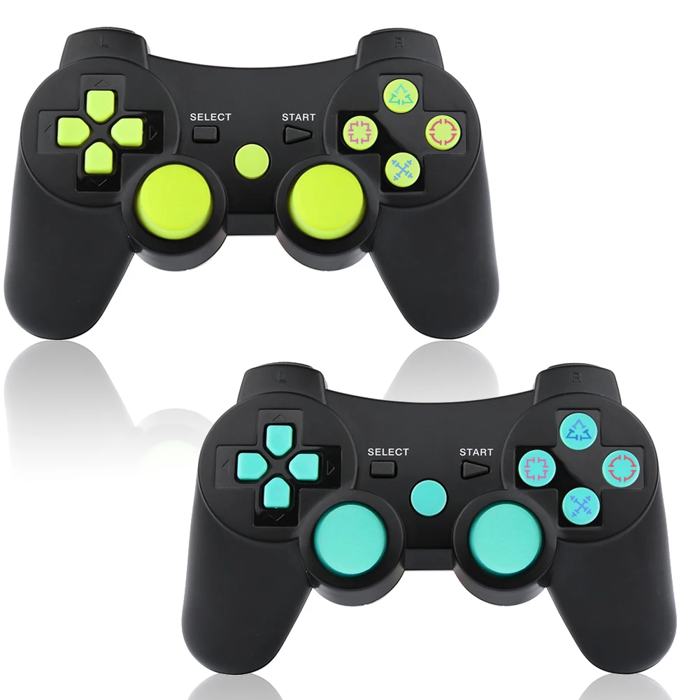 

Wireless Joystick for ps3 for ps3 controller wireless Gamepad for play station 3 2pcs in one pack, Custom colors
