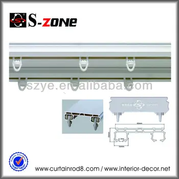 Sdc03 Plastic Double Ceiling Mounted Curtain Rail Pvc Curtain Track ... Sdc03 Plastic Double Ceiling Mounted Curtain Rail Pvc Curtain Track ...