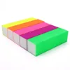 Fluorescent Color 4 Sides Nail Art Buffer Buffing Sanding Files Block