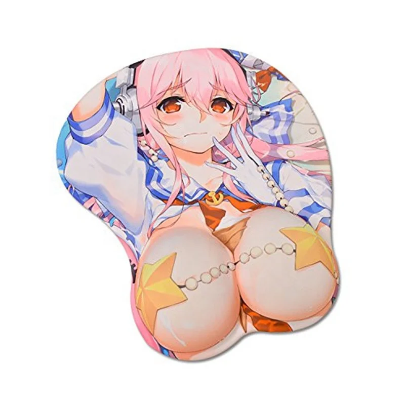 

HX Computer Accessory breast eco-friendly Custom design Ass Oppi Silicon Gel Mouse Pads