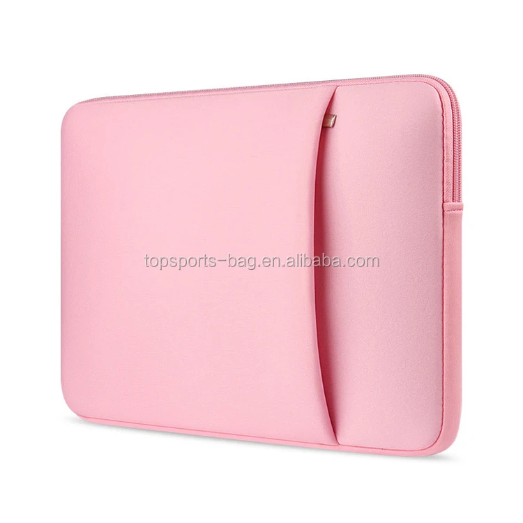 

Free Stock Sample Portable Neoprene Laptop Carrying Sleeve Bag with Front Pocket, Pantone color matched